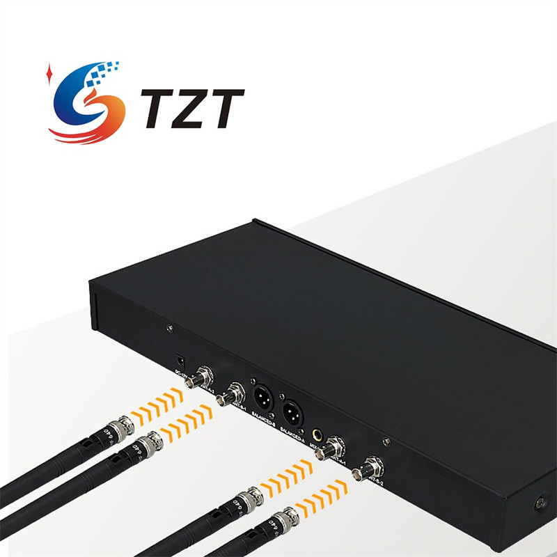 Tzt J162 470-960Mhz Portable Wireless Microphone One Receiver And Two Microphones Fm Dynamic