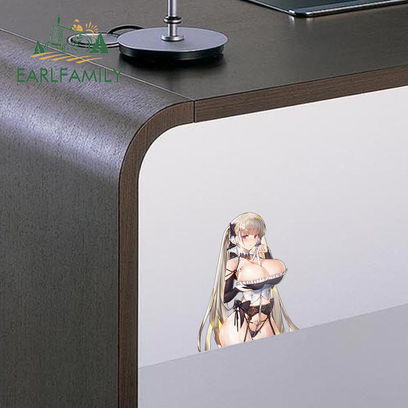 EARLFAMILY 13cm for Formidable Azur Lane Waifu Hentai Car Sticker Creative Sunscreen Windows Decal C