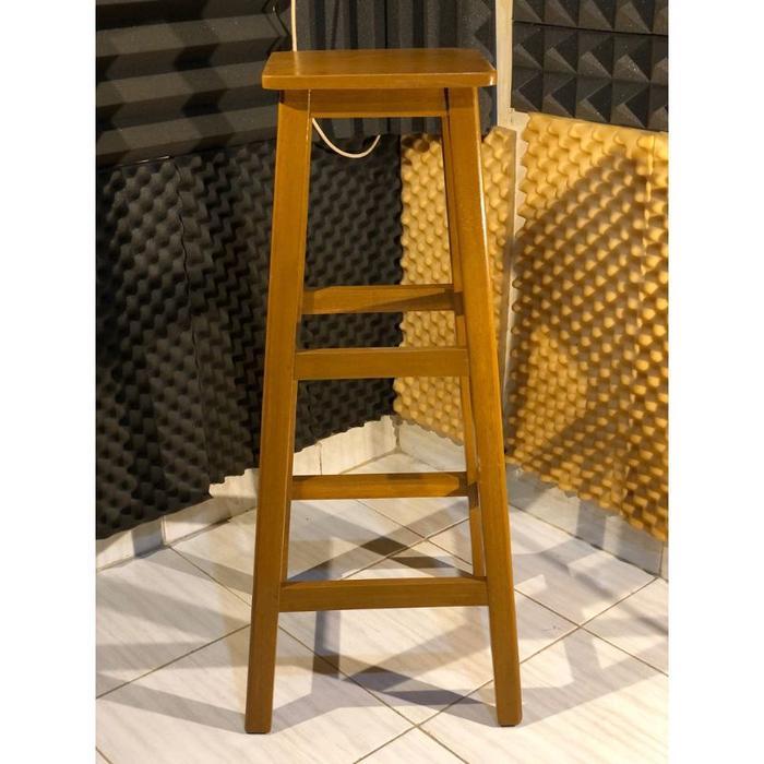 Bangku Tinggi 1 Meter/Kayu Mahoni Premium/Bangku Kayu/Bangku Murah/Bangku Cafe/Kursi Cafe Kayu Kursi