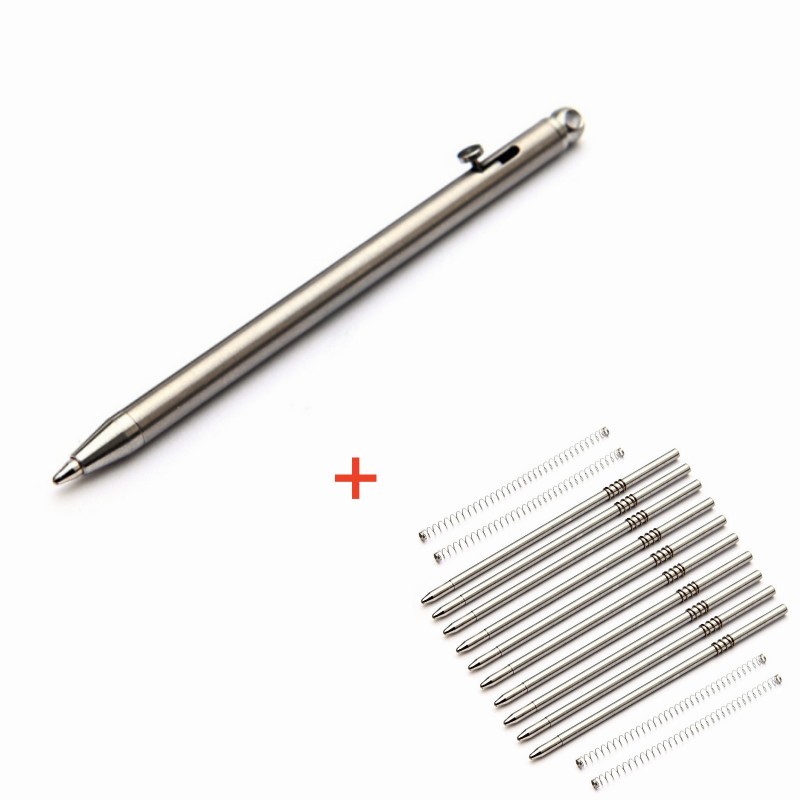Titanium Pen Edc Gadget Keychain Ballpoint Pen Practical Tactical Pen Outdoor Camping Hiking
