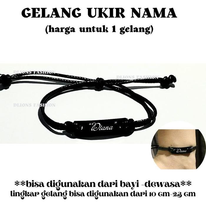 "New" GELANG TALI UKIR NAMA,GELANG KOREA FREE UKIR NAMA,GELANG TALI KOREA,GELANG NAMA,GRATIS UKIR