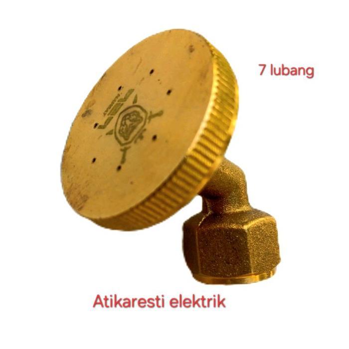 Nozzle kuningan 7 lubang kabut spuyer sprayer elektrik manual