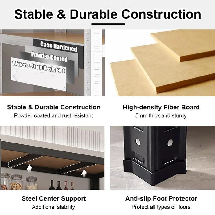 Ma(3-6 Lapis ) Rak Besi Rak Susun Rak Penyimpanan Rak Besi Siku Lubang Rak Besi Siku Lubang/ Rak