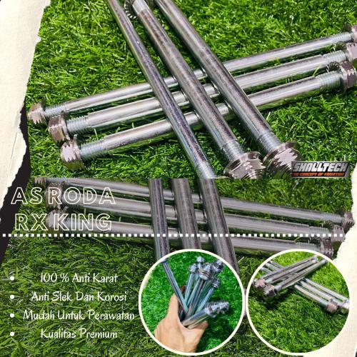 1 Set As Roda Rx King Set As Depan,Bekang Dan Arm Tengah Double Mur Baut Kiri Kanan Stenlles Anti