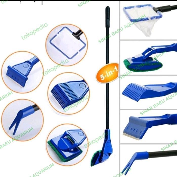 AQUARIUM CLEANING SET 5in1 PEMBERSIH AQUARIUM SET