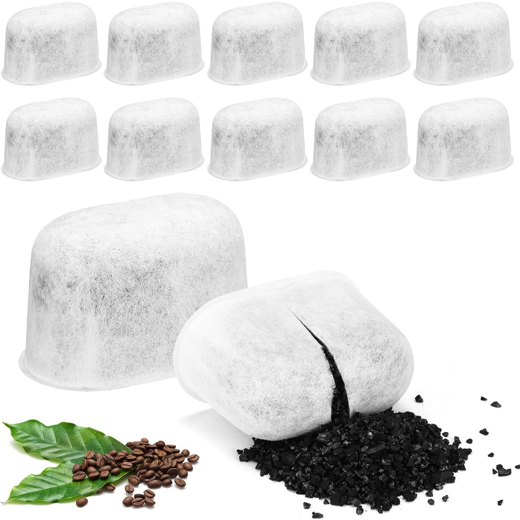 12/24 Pack Cuisinart Compatible Charcoal Water Filter Replacement - For All Cuisinart Coffee