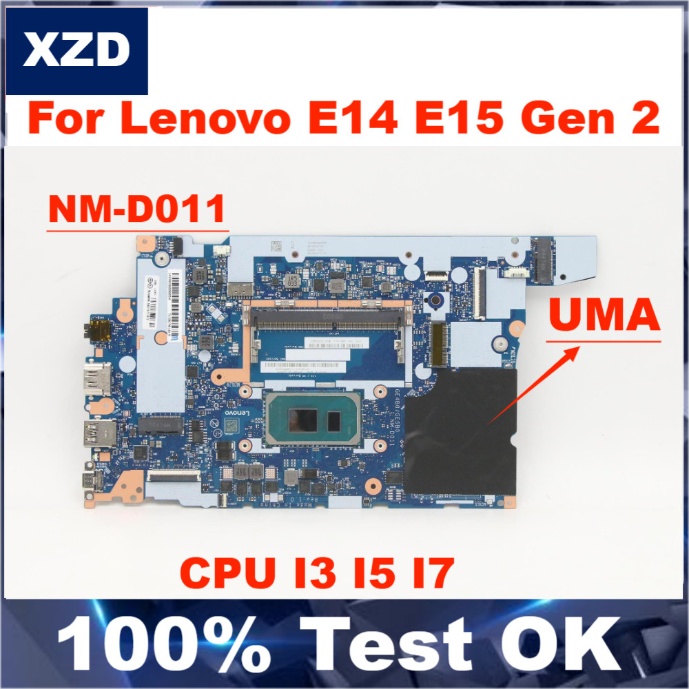 Nm-D011 Mainboard For Thinkpad E14 E15 Gen 2 Laptop Motherboard .With I3-1115G4 I5-1135G7 I7-1165G7