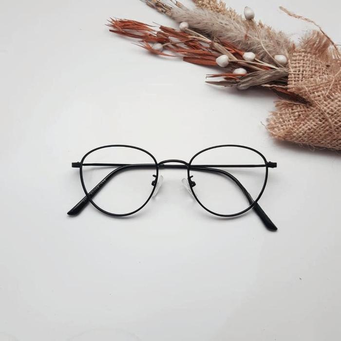 KACAMATA KEKINIAN FRAME BULAT KECIL BAHAN BESI PREMIUM 2733 plastik frame & kacamata