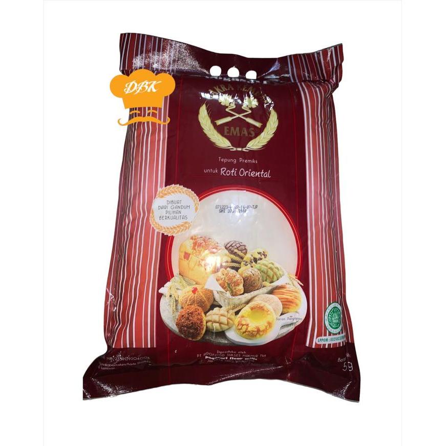 Tepung Cakra Kembar Emas Roti Oriental 5Kg Cakra Mas Premium Tbk