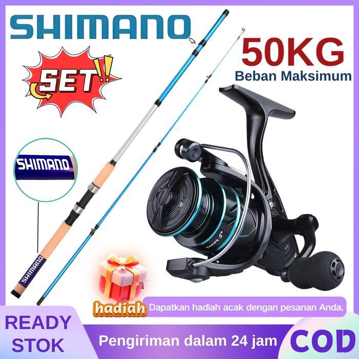 QUALITY SHIMANO Pancingan set lengkap 1000-7000 Reel Spinning Power Handle Fishing bc murah Kuat