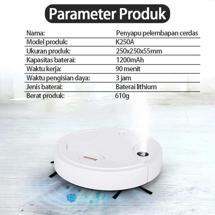 Cod Robot Vacum Cleaner 5 In 1 Portable Penyedot Debu Rumah Sapu Otomatis/ Robot Sapu Dan Pel
