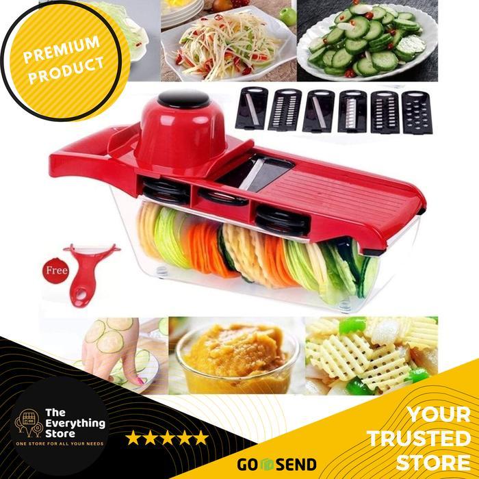 PEMOTONG SAYUR SERBAGUNA 7in1 Alat Pemotong Sayur parutan - Slicers