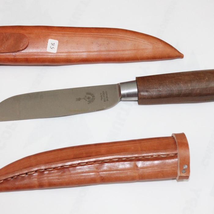 Pisau Cap Garpu ukuran 5" Bulat + Sarung