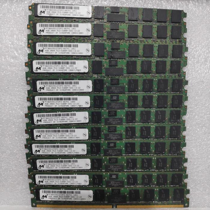 Ram Server 4GB DDR2 PC2-5300P-555 2Rx4 BISA GOSEND