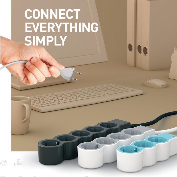 Legrand Revolution Multi Outlet 3 Socket 1,5m - LG-694550ID