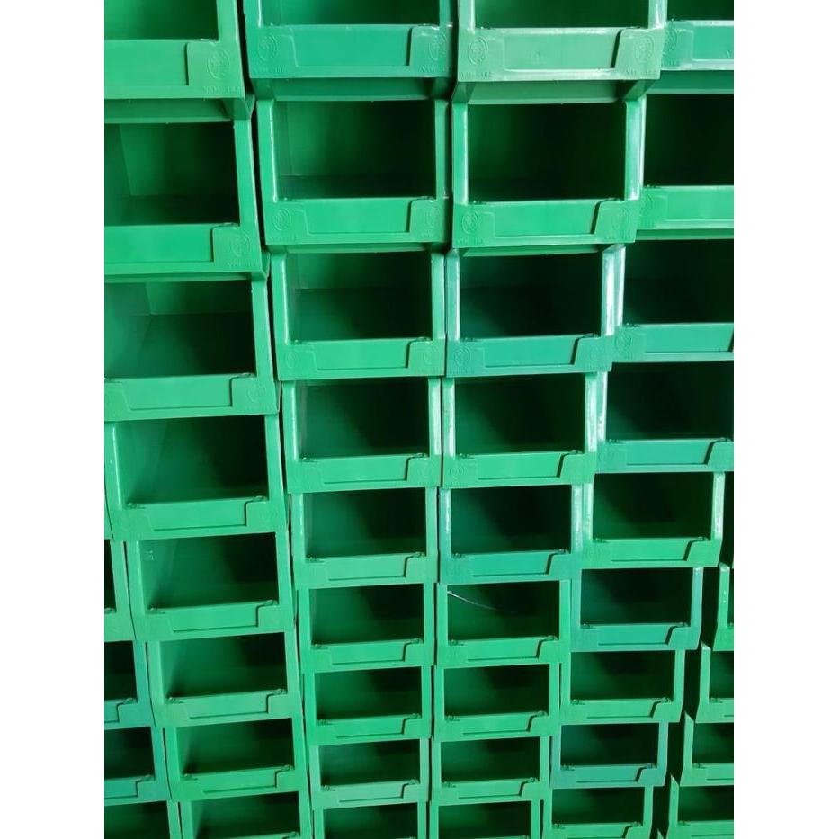 "New" RAUK BAUT HIJAU/KOTAK TEMPAT RAK PLASTIK BAUT STACKABLE/KOTAK MUR BAUT