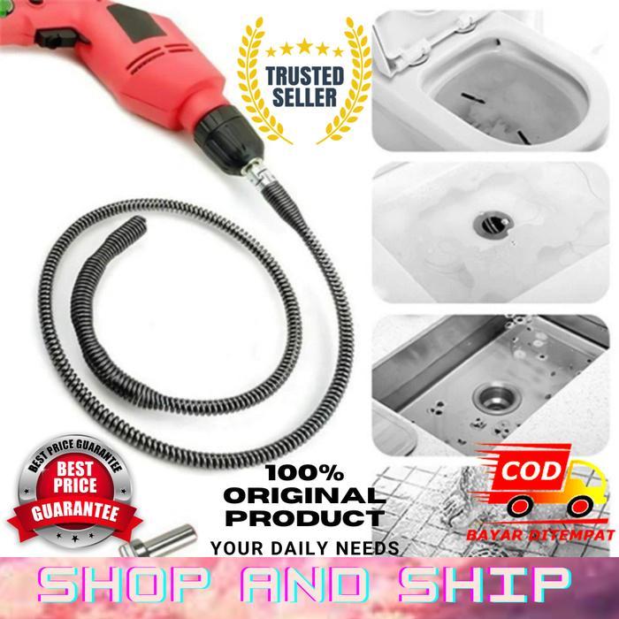 Joxi (Kawat Pembersih Saluran Pipa Mampet Dengan Adaptor Bor Panjang)