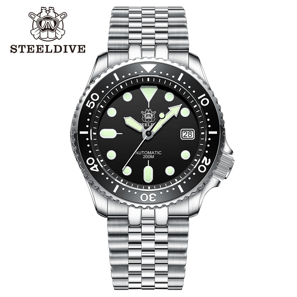 Steeldive SD1996 Men's watch Dive Watch Automatic Mechanical Men's watch NH35 Bracelet 41mm Diver