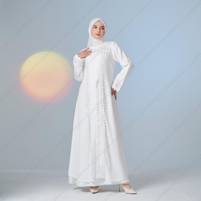 Gamis Putih Wanita Mewah Abaya Putih Turkey Mewah Baju Gamis Abaya Putih Terbaru Terpercaya