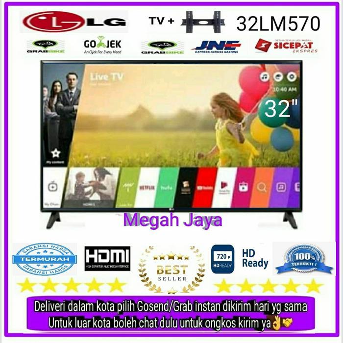 LG LED TV 32 inch 32LM570 SMART FHD DIGITAL + Bracket - TANPA BUBBLE