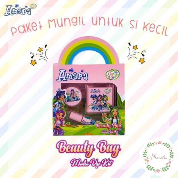 Amara Beauty Bag Make Up KitMake Up Anak Amara By Purbasari Bpom