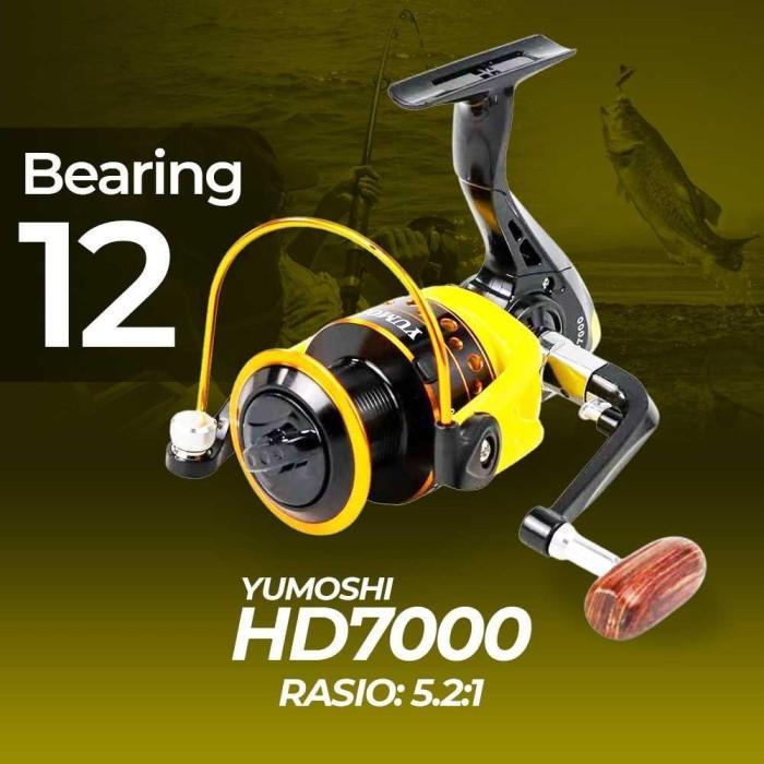 Reel Pancing Spinning 12 Ball Bearing - Yumoshi Hd7000