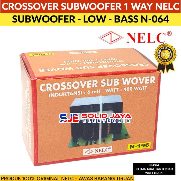 "New" CROSSOVER SUBWOOFER CROSSOVER PASIF SUB 1 WAY LOW BASS NELC N-196