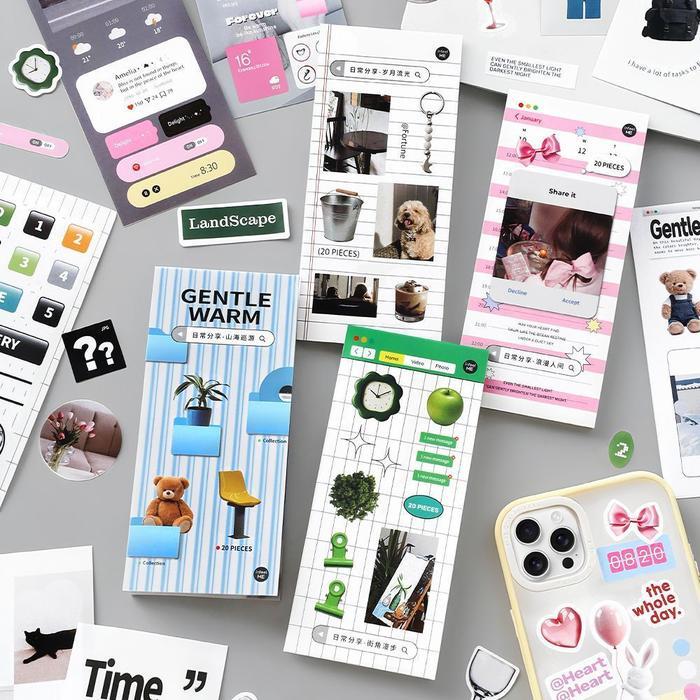 [Totori] Daily Sharing series sticker book Juminocore Sticker Jumino Dekorasi Binder Scrapbook