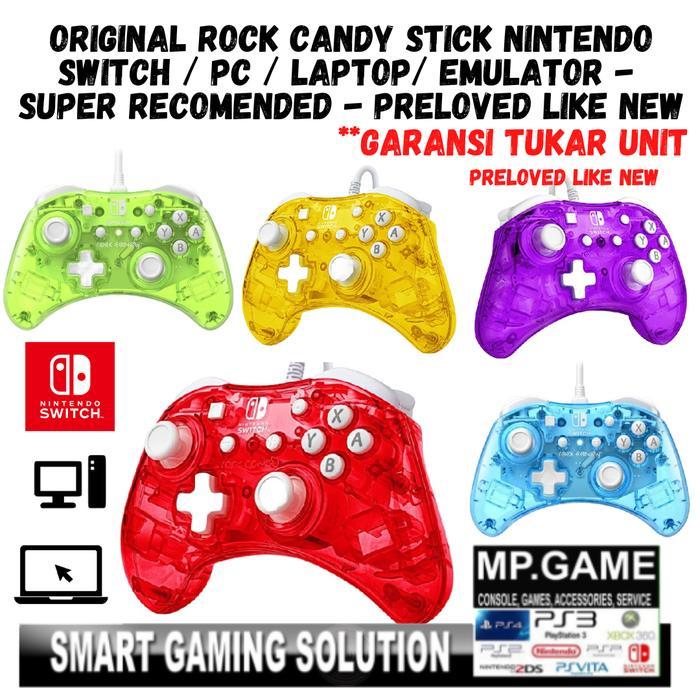 Rock Candy Original Stik Switch Laptop PC Wired Joystick Gamepad