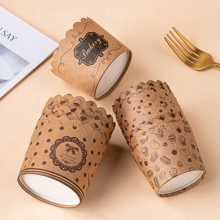 50PCS PAPER CUPCAKES MOTIF WARNA WARNI / MUFFIN CUP / KERTAS CUPCAKES / KERTAS ROTI / PAPER CUP CAKE