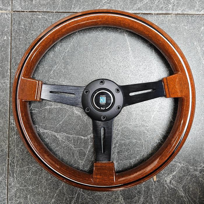 Stir Kayu Nardi Torino Wood Import Stir Aftermarket Nardi Wood Black Line 14 Inch