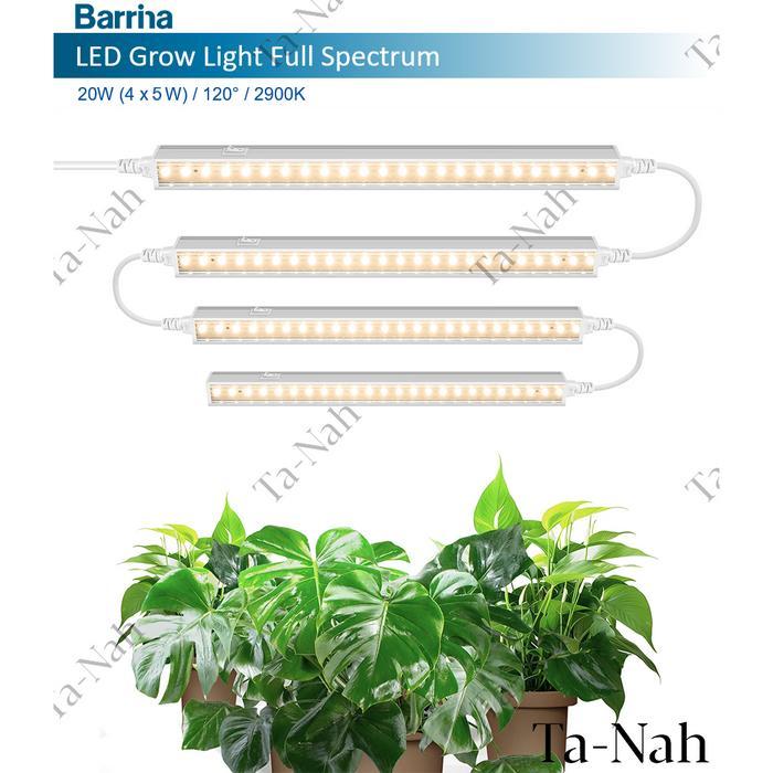 Barrina T5 Batten 5W 30cm 2900K 120 LED Grow Light Full Spectrum - Lampu Tanaman