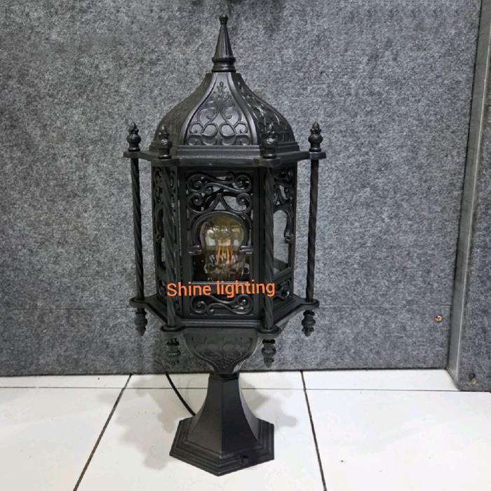 Lampu pilar-lampu pagar eropa klasik modern waterproof luar ruangan tipe 11224 S/M