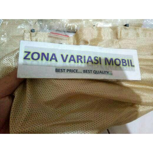 HORDENG HORDEN GORDEN TIRAI MOBIL AGYA AYLA CREM KREM FULL SET