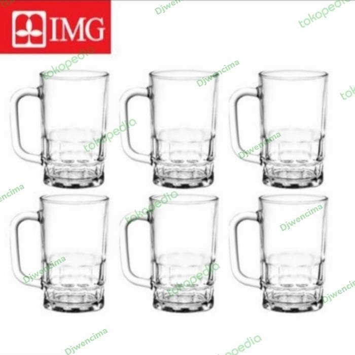 1 SET 6 PCS GELAS ES KELAPA/GELAS ES CENDOL/GELAS MINUM/GELAS KACA