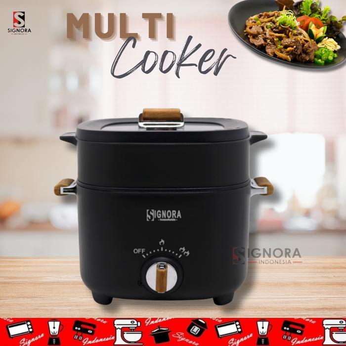 New Multi Cooker 2,5 Liter Signora / Panci Listrik Serbaguna