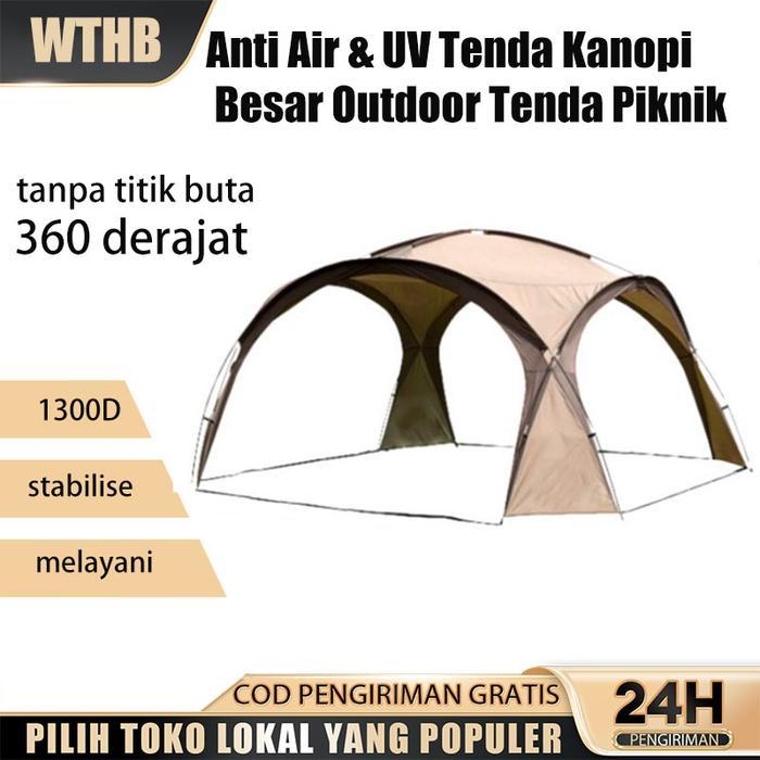 WTHB CAMPORI Tenda Dome Camping 8-10 orang Tenda Dome Otomatis Anti Air & UV Tenda Kanopi Besar