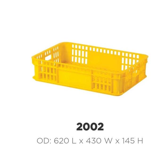 CONTAINER RABBIT 2002 KONTAINER PLASTIK INDUSTRI LUBANG 62X43X14.5 CM