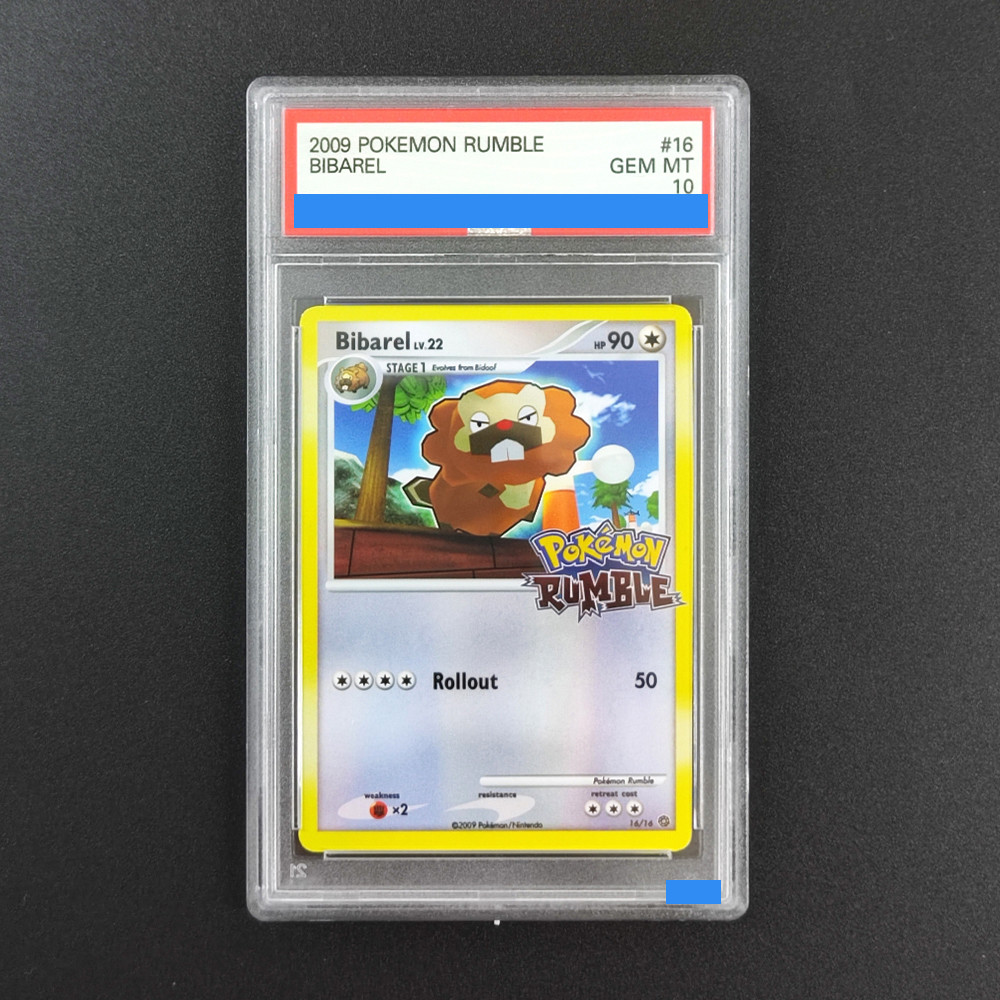 Proxy 2009 POKEMON RUMBLE #16 BIBAREL 16/16 Authentication Grading 10 Collection Game Card