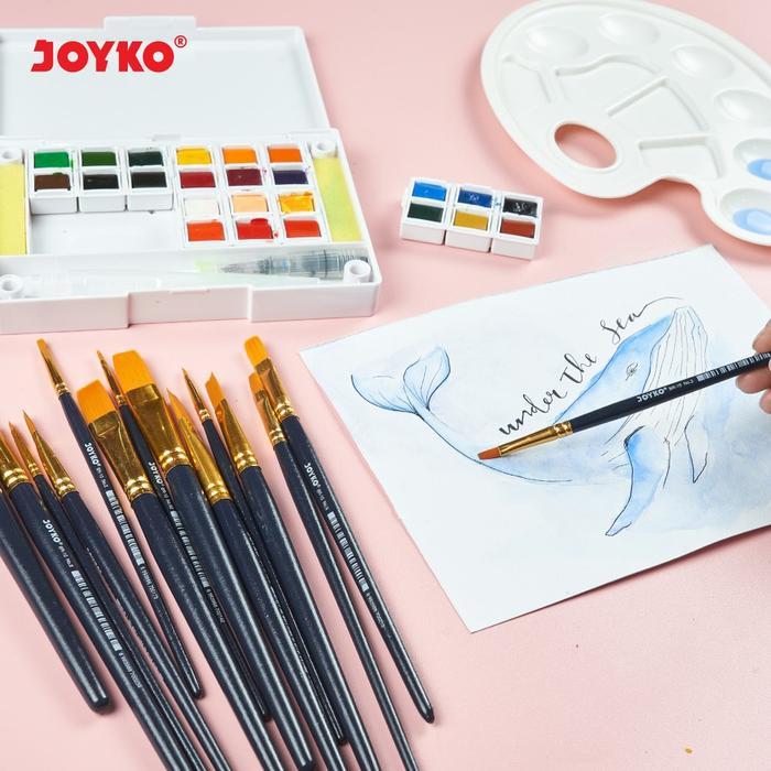 "New" Kuas Joyko BR-10 Satuan - Kuas Cat Akrilik Cat air