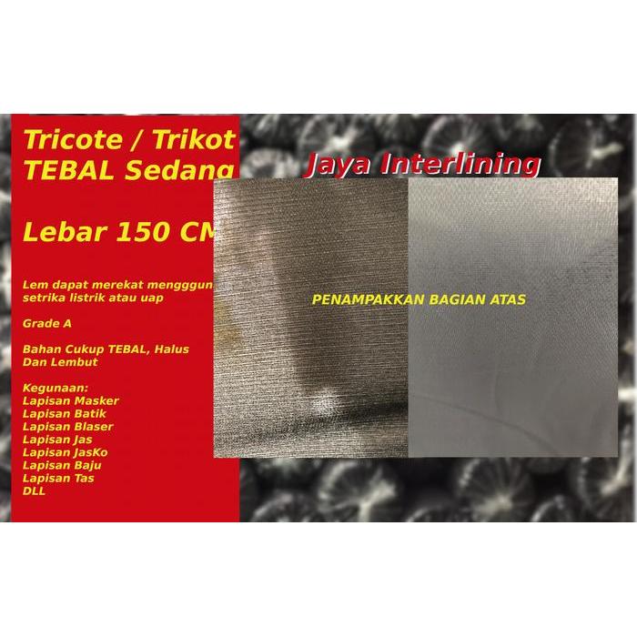 "New" Trikot tricot Lem Lebar TEBAL sedang 150 Cm Meteran