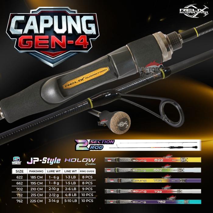RELIX NUSANTARA CAPUNG 2024 GEN 4 JORAN PANCING CAPUNG 832 902 1032 ULTRALIGHT CARBON SOLID 622 662