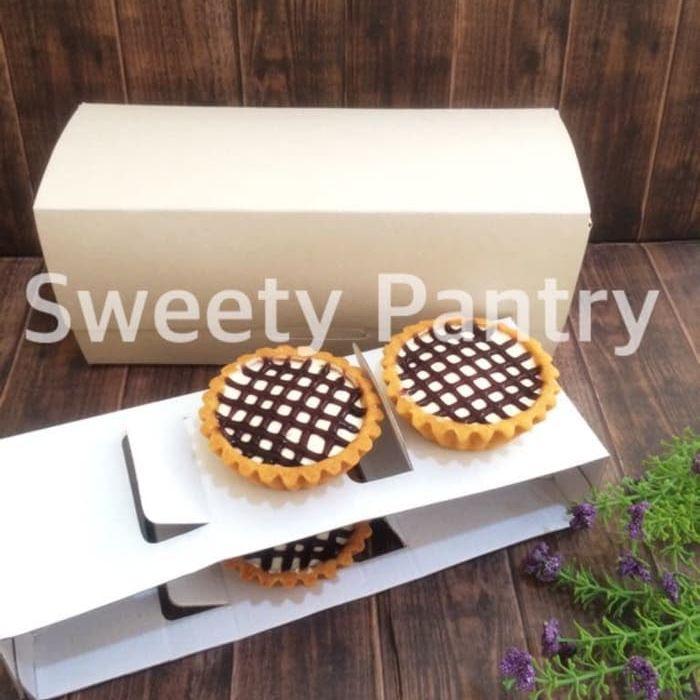 Stok Baru dus kue pie/ box kue pie/ kemasan kue pie/ packaging kue pie isi 6