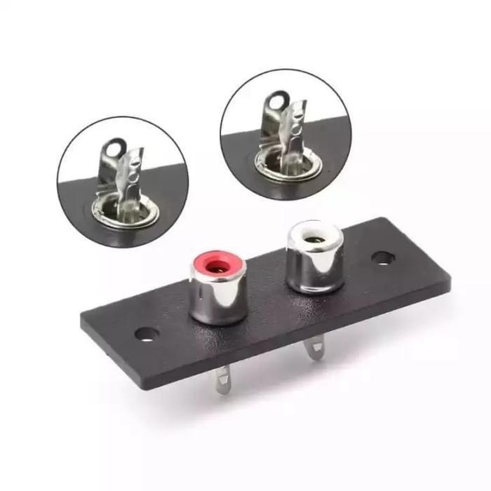 Soket Rca 2 Pin/Lubang Soket Input Rca 2 Pin