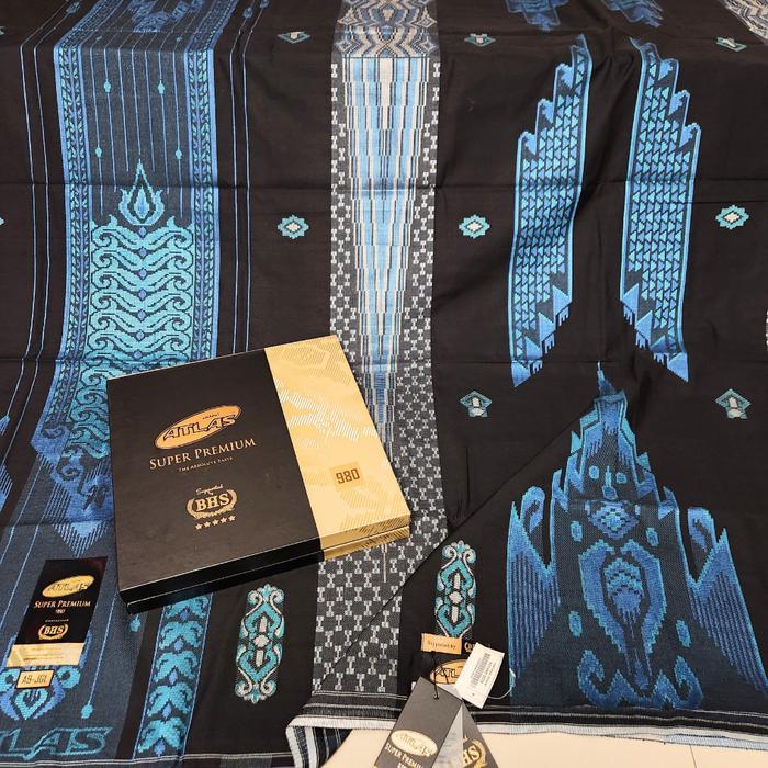 Premium Sarung ATLAS SUPER PREMIUM 980 (Best Seller) Kain Adem Motif Songket Jacquard Luxury Timbul
