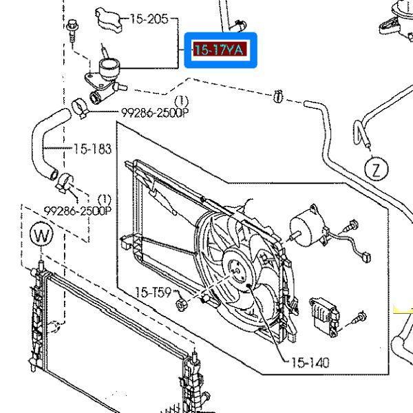 FILLER CAP MAZDA 5 CR 2005 2008 RADIATOR CAP ASSY