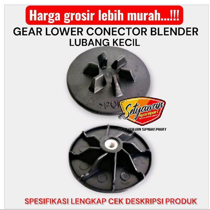 "New" Gear Gigi Lower Conector Mesin Blender RRT Nasional Panafresh Airlux drat Kecil - Hitam