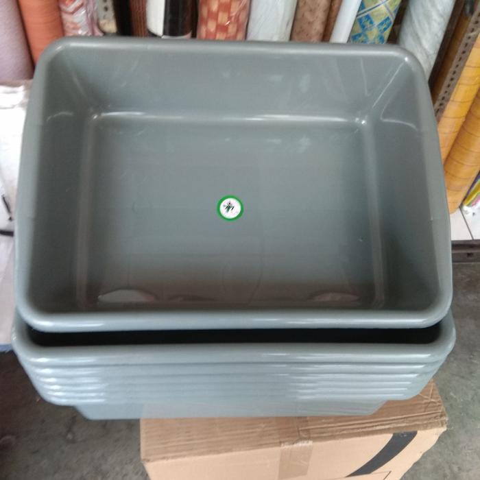 Baskom Kotak Plastik Besar/Bak Segi Plastik Besar/Bak Pasir Kucing
