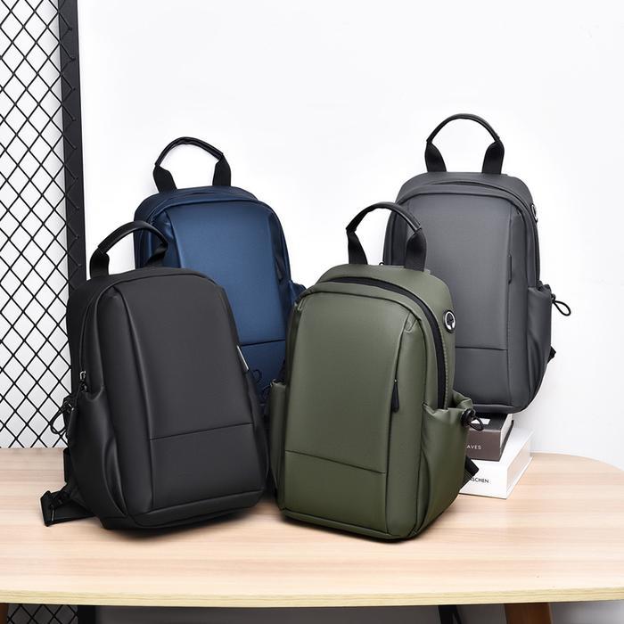 Aerostreet - Tas Selempang Cowok Casual Sling Bag Fashion Keren Tas Bahu Cowok Waterproof Ts614