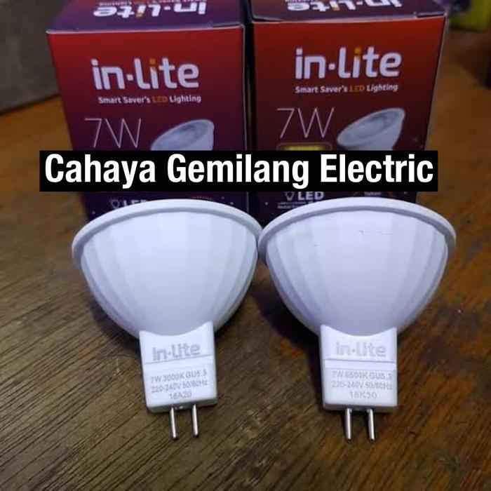 "New" Lampu mr16 inlite 7w mr 16 7watt inlite